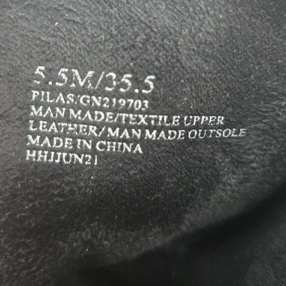 BCBG Lace Up High Heel Boots Plaid Black White Preppy Combat Hiker Boots Sz 5.5 - Picture 8 of 12